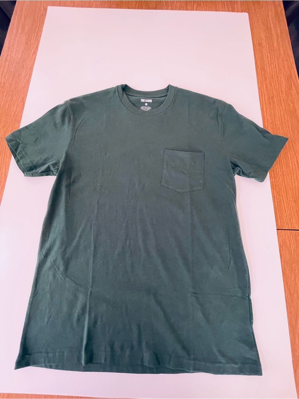 True Classic Short-Sleeve Pocket Tee — Forest Green
